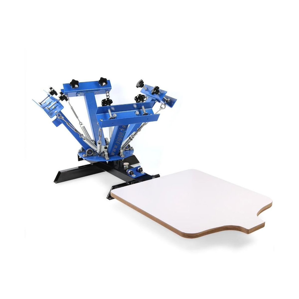 4 colors 1 station screen printer 3