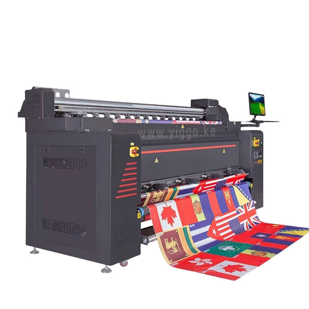 2m Dye Sublimation Printer with 4pcs Epson i3200 A1 Printheads 4