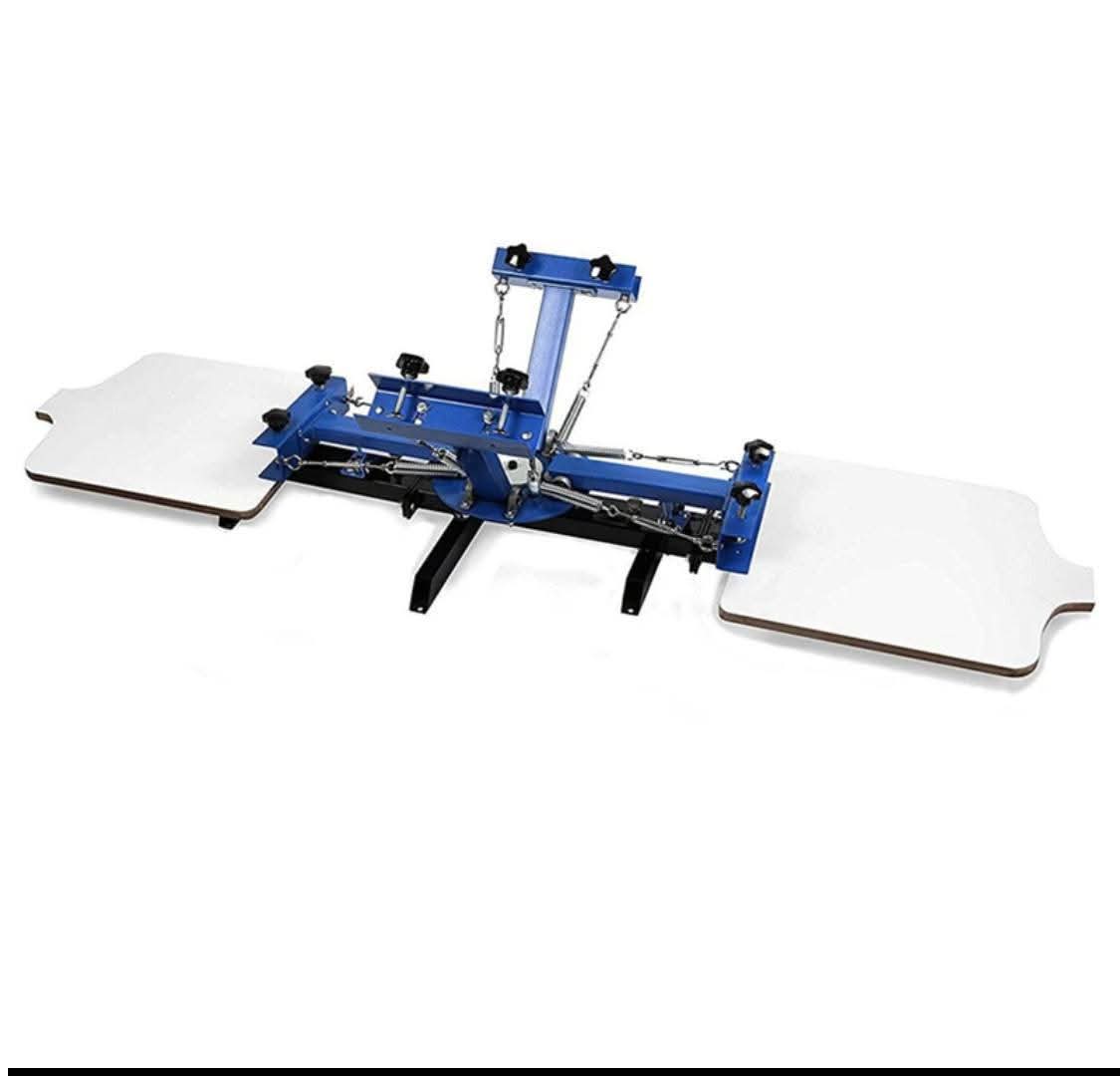 4 colors 2 stations screen printer 3