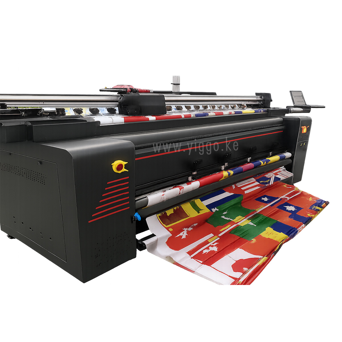2 Meters Dye Sublimation Printer With 4pcs Epson I3200 A1 Print Heads 3