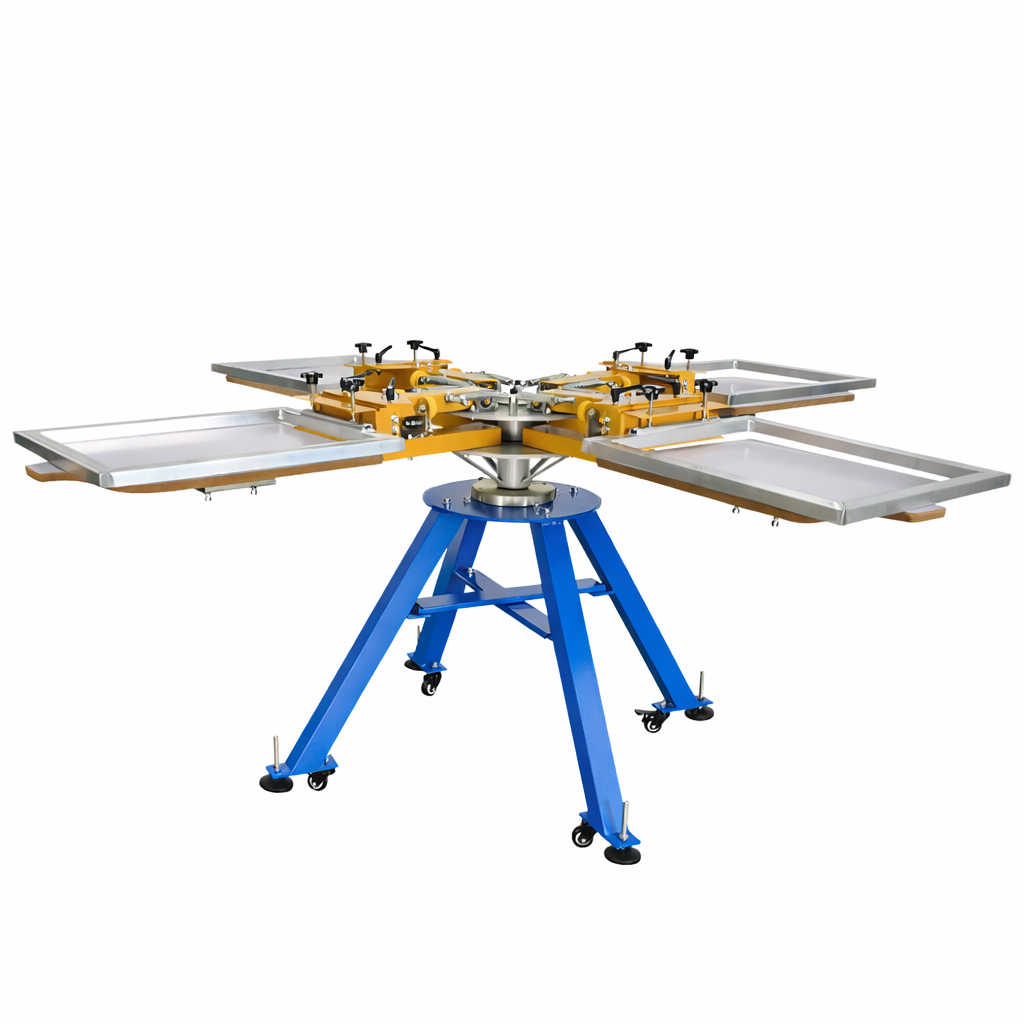 4 colors 4 Stations Screen Printer 5