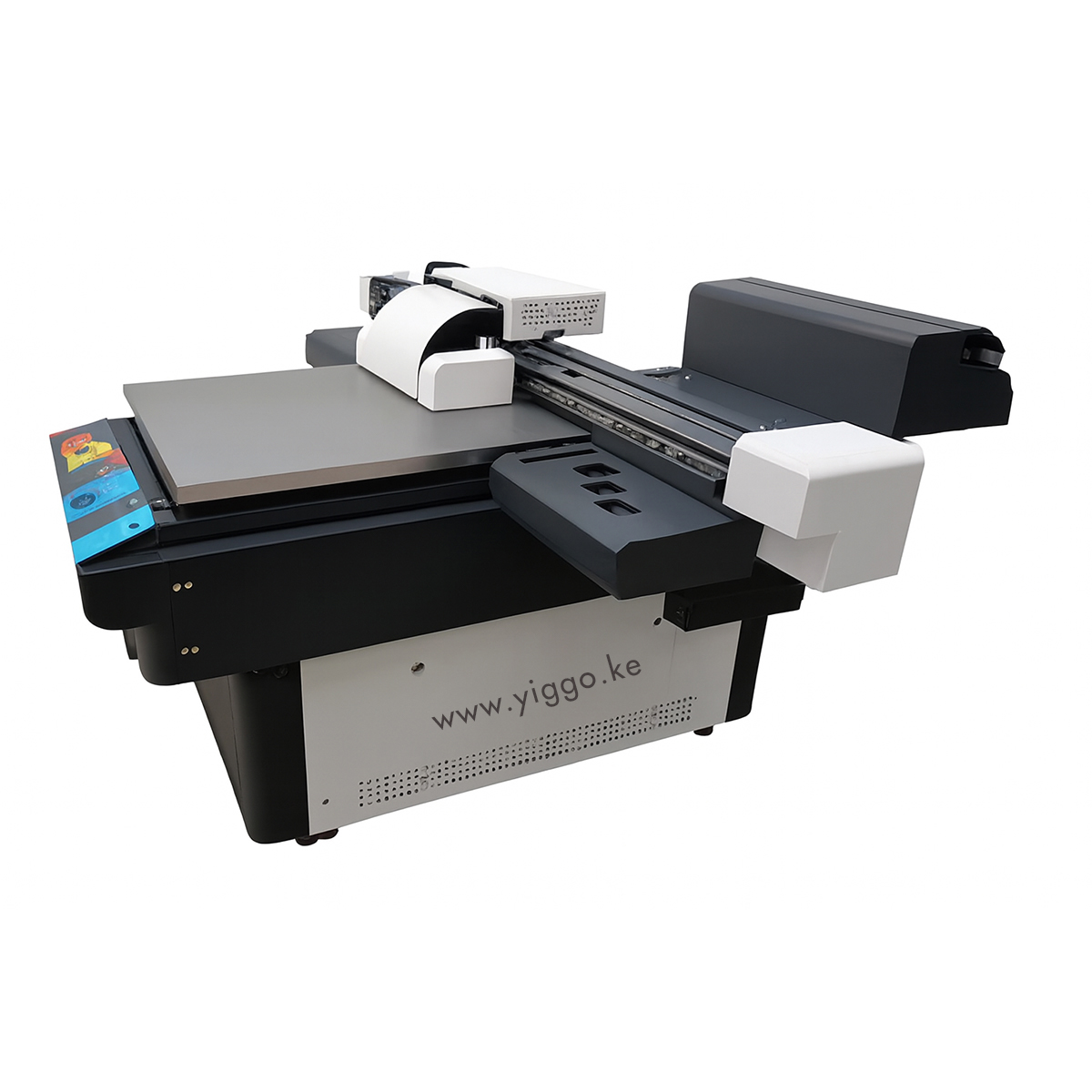90x60cm UV Flatbed Printer with 3pcs Epson Tx800 Printheads and a Rotary Unit - Image 1